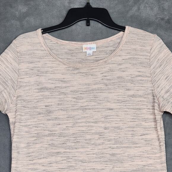 Lularoe Julia Knit Dress Scoop Neck Soft Heathered Pink Size Large - Picture 3 of 9